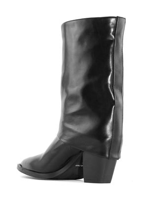 Black leather boot JULIE DEE | MS018NERO